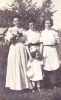 Amanda LaGoy with Bessie, Mabel and Loretta Brothers